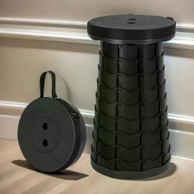 New Portable Telescopic Folding Stool Suitable for Hiking, Camping Outdoor Travel and Fishing -adjustable Height and Lightweight
