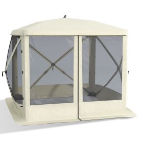 Pop Up Camping Canopy Gazebo,Screen Shelter Party Tent with 1-Person Easy Set-Up, Ventilating Mesh, Portable Carry Bag