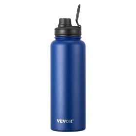 40 oz Insulated Water Bottle, Stainless Steel Camping & Hiking Hydration Flask with Wide Mouth Lid, Sports Coffee Cup Double Walled, Leakproof