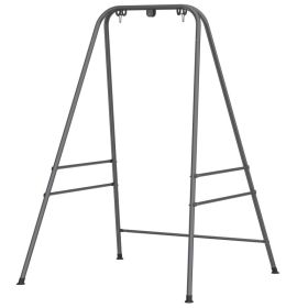 Hammock Chair Stand  Indoor and Outdoor Use with Anti-Slip Foot Pads, 2 Carabiners, Gray (Option: Gray-980x350x115 mm)