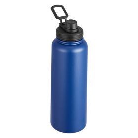 Insulated Water Bottle Stainless Steel with Wide Mouth Lid (Color: Blue, Type: Insulated  Cup)