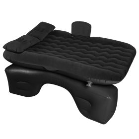 Car Air Mattress Bed Inflation Car Mattress Bed Portable Travel Camping Sleep Mat Car Inflation Bed For Trip (Color: Black, size: One size)